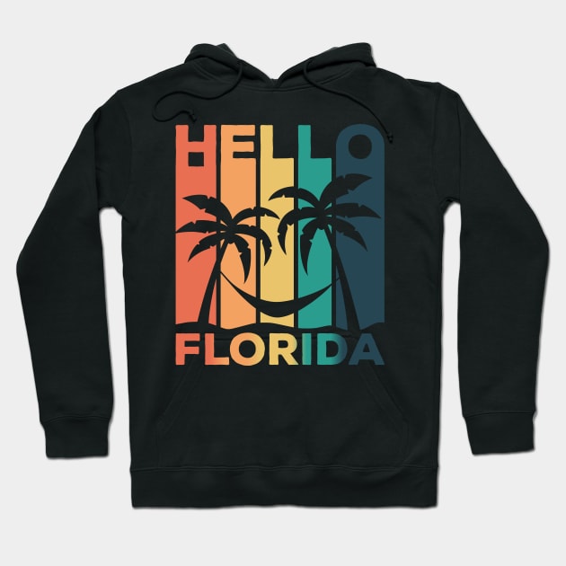 Hello Florida Summer Beach Hoodie by Pistacchio Gift